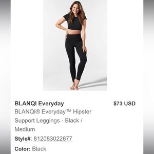 Blanqi everyday maternity support leggings